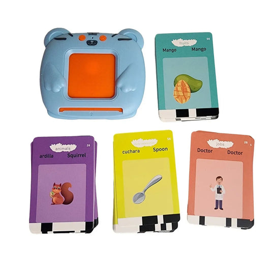 AprendeJugando™ – Máquina de Aprendizaje con Tarjetas Español & Inglés