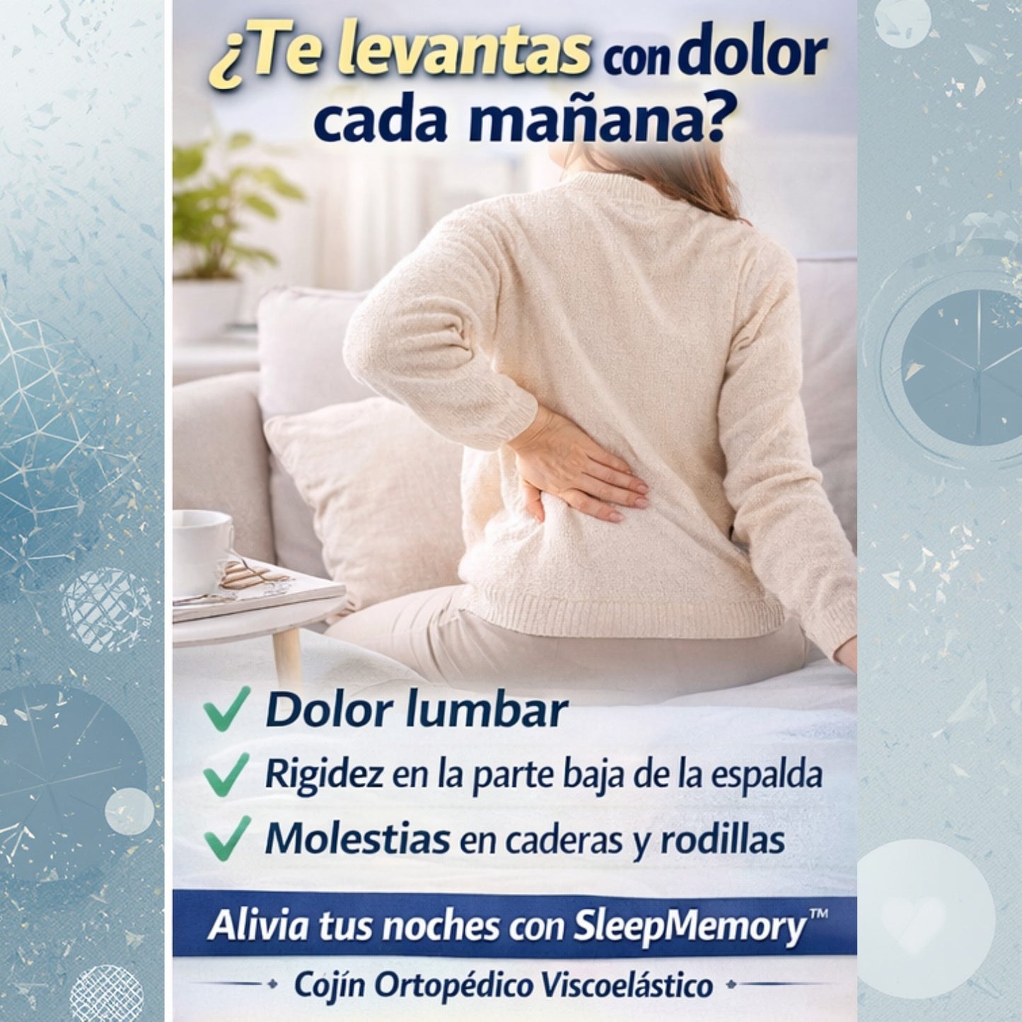 SleepMemory™ - Cojín Ortopédico Viscoelástico